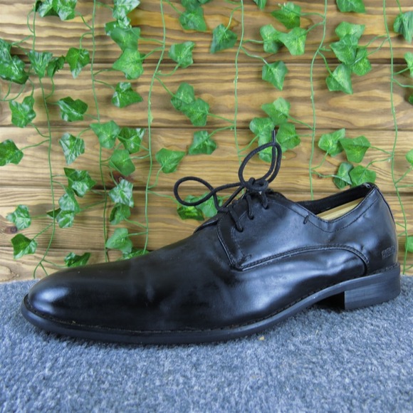 Kenneth Cole Reaction Men Focus Point Derby Oxfords Black Synthetic 10.5 Medium‎ - Picture 1 of 7